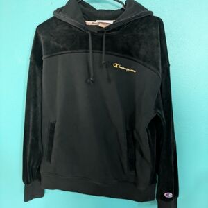 Champion Black Pullover Hoodie Sweatshirt